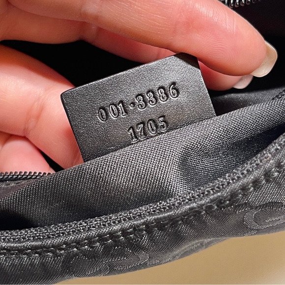 Gucci black tote bag canvas GG sac hobo shoulder bag - Picture 7 of 12